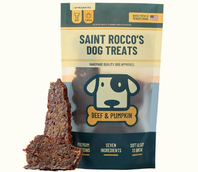 Saint Rocco's Beef and Pumpkin Treats 3 Ounce