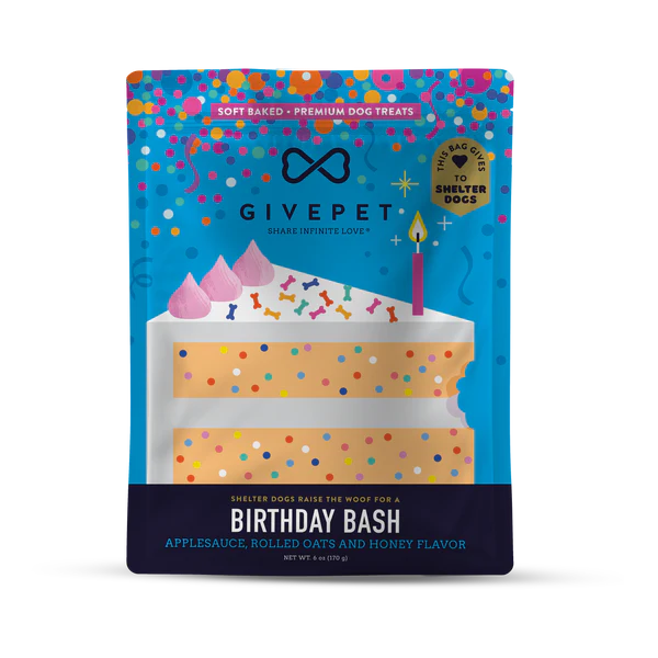 GivePet Gotcha Day Paw-ty and Birthday Bash Soft-Baked Dog Treats-Gift Pack