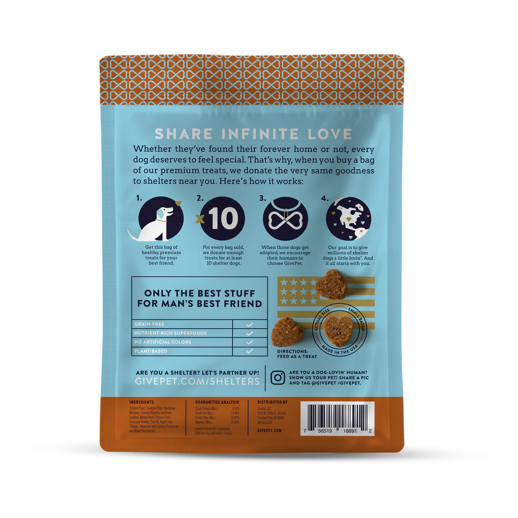 GivePet Doggy Paddle Soft and Chewy Dog Training Treats-6 Ounces