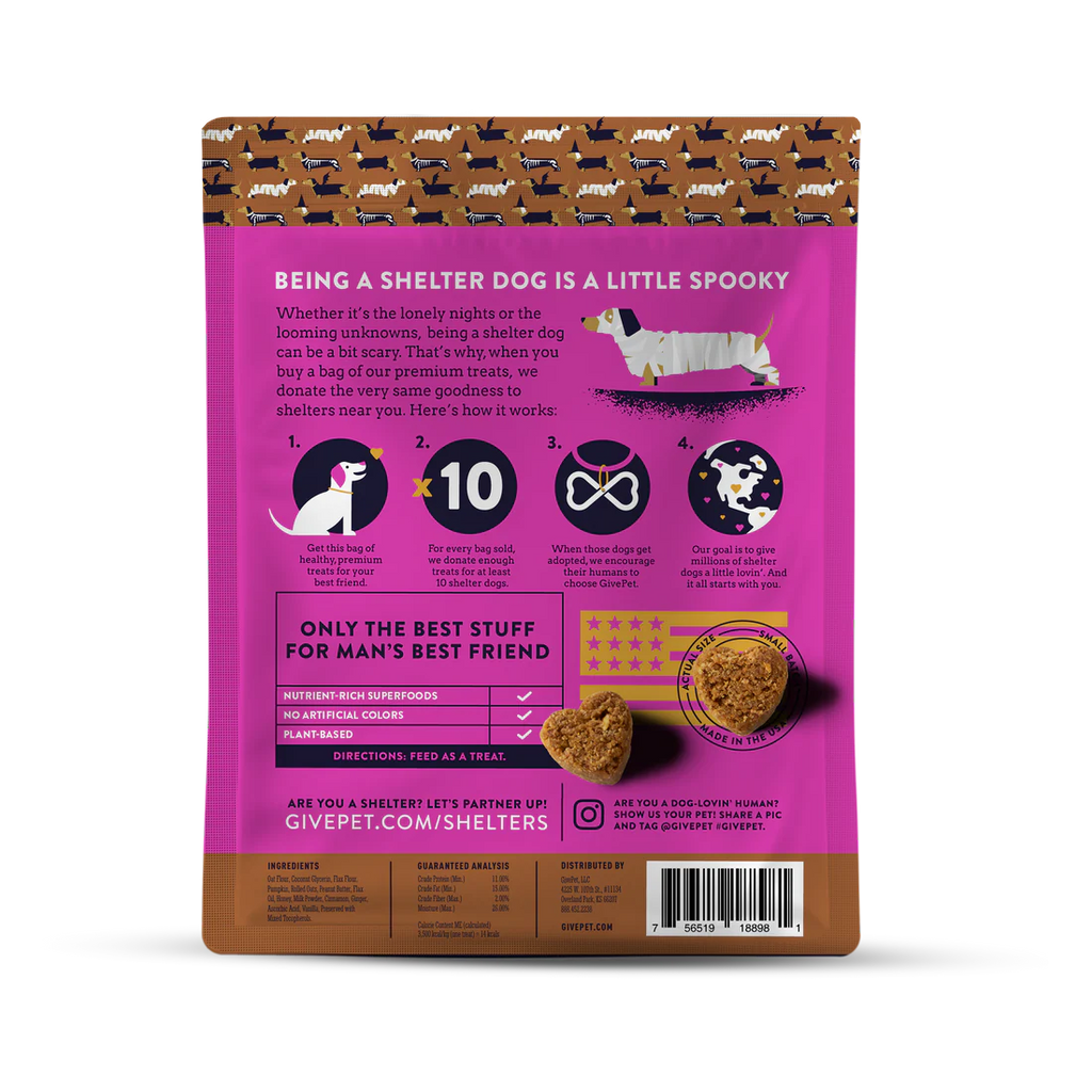 GivePet Howl-O-Ween, Soft-Baked Dog Treats-6 Ounces