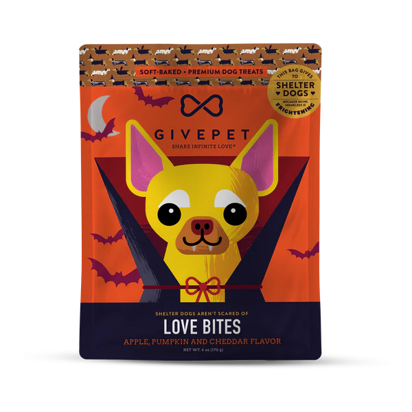 GivePet Love Bites Soft-Baked Dog Treats-6 Ounces