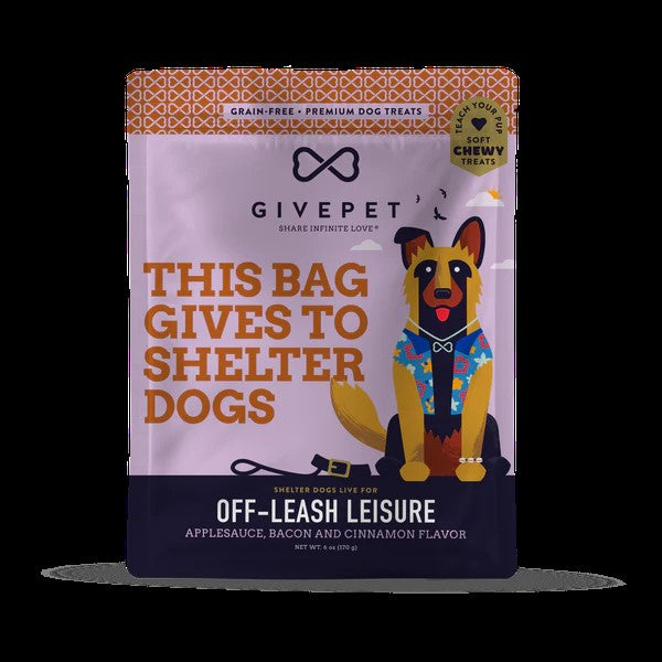 GivePet Off-Leash Leisure Soft and Chewy Training Dog Treats-6 Ounces