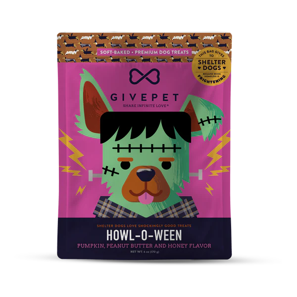 GivePet Howl-O-Ween, Soft-Baked Dog Treats-6 Ounces